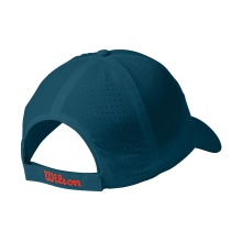 Wilson Basecap Ultralight Tenniskappe II (atmungsaktiv, UV-Schutz, Klettverschluss) blaugrün